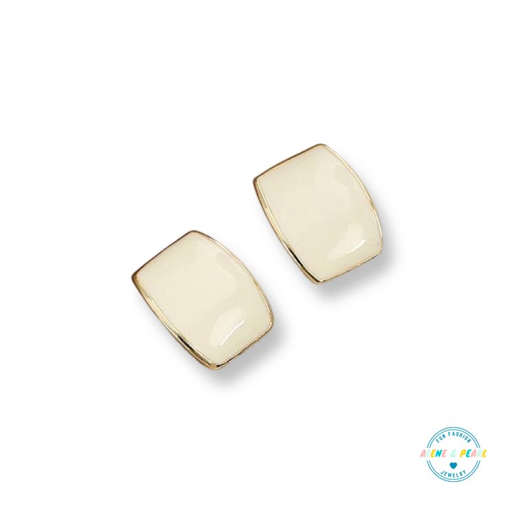 Glossy Square Studs