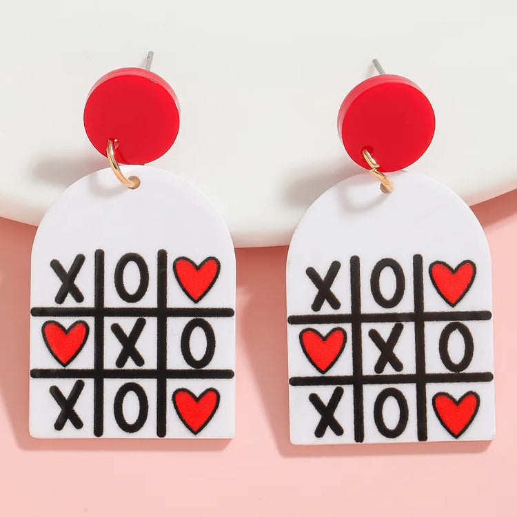Tic Tac Love Earrings