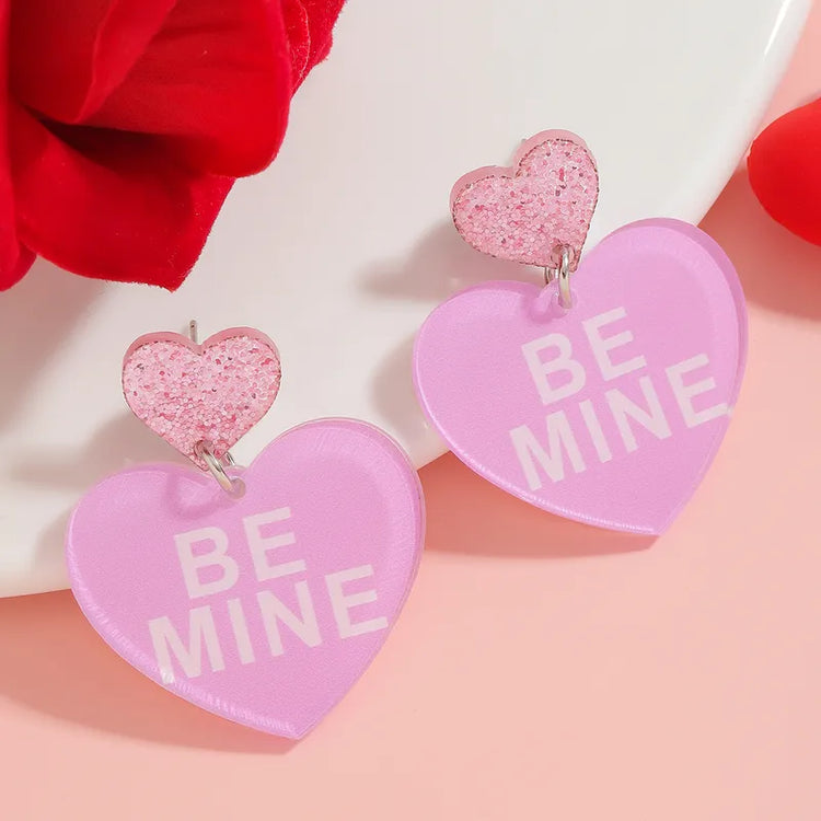 Be Mine Candy Heart Earrings