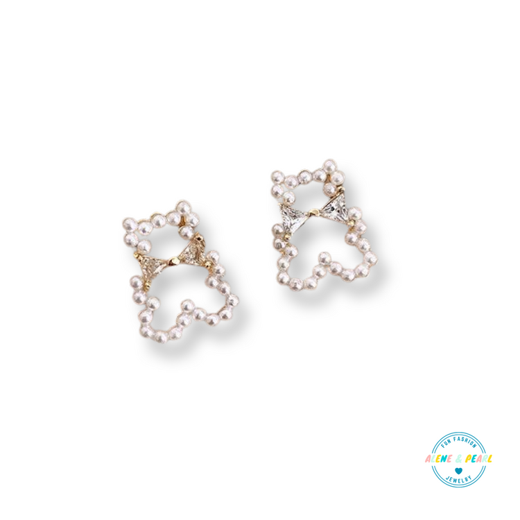 Pearl Bear Earrings