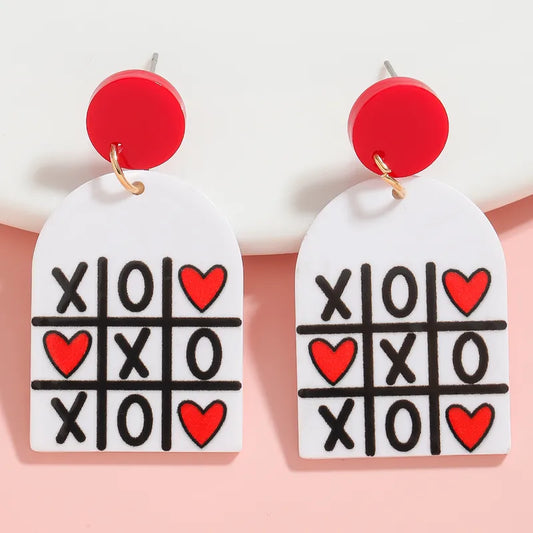 Tic Tac Love Earrings