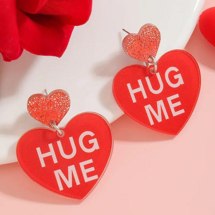 Hug Me Candy Heart Earrings